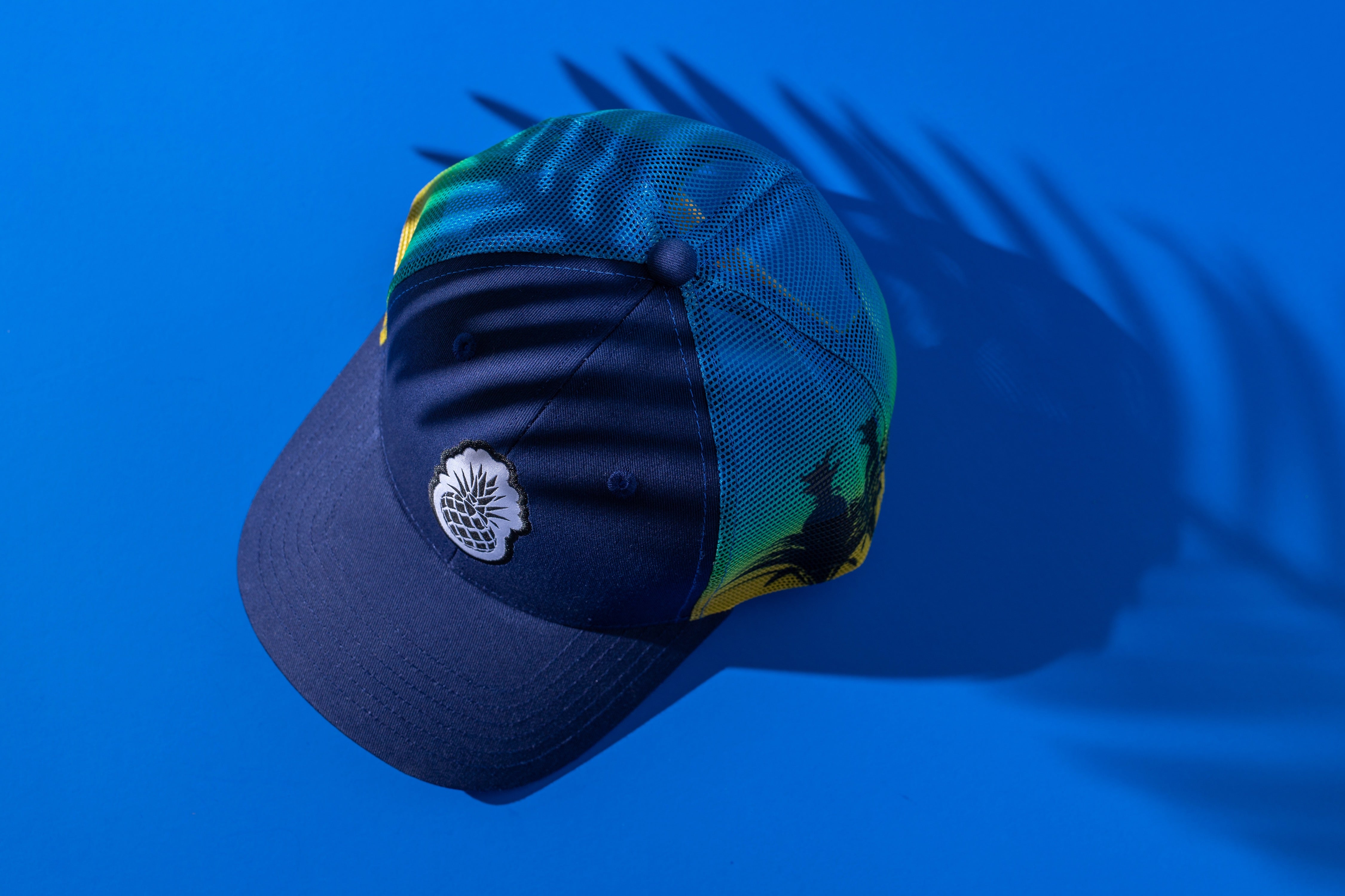 Trendy Pineapple Navy Sub Mesh Curv