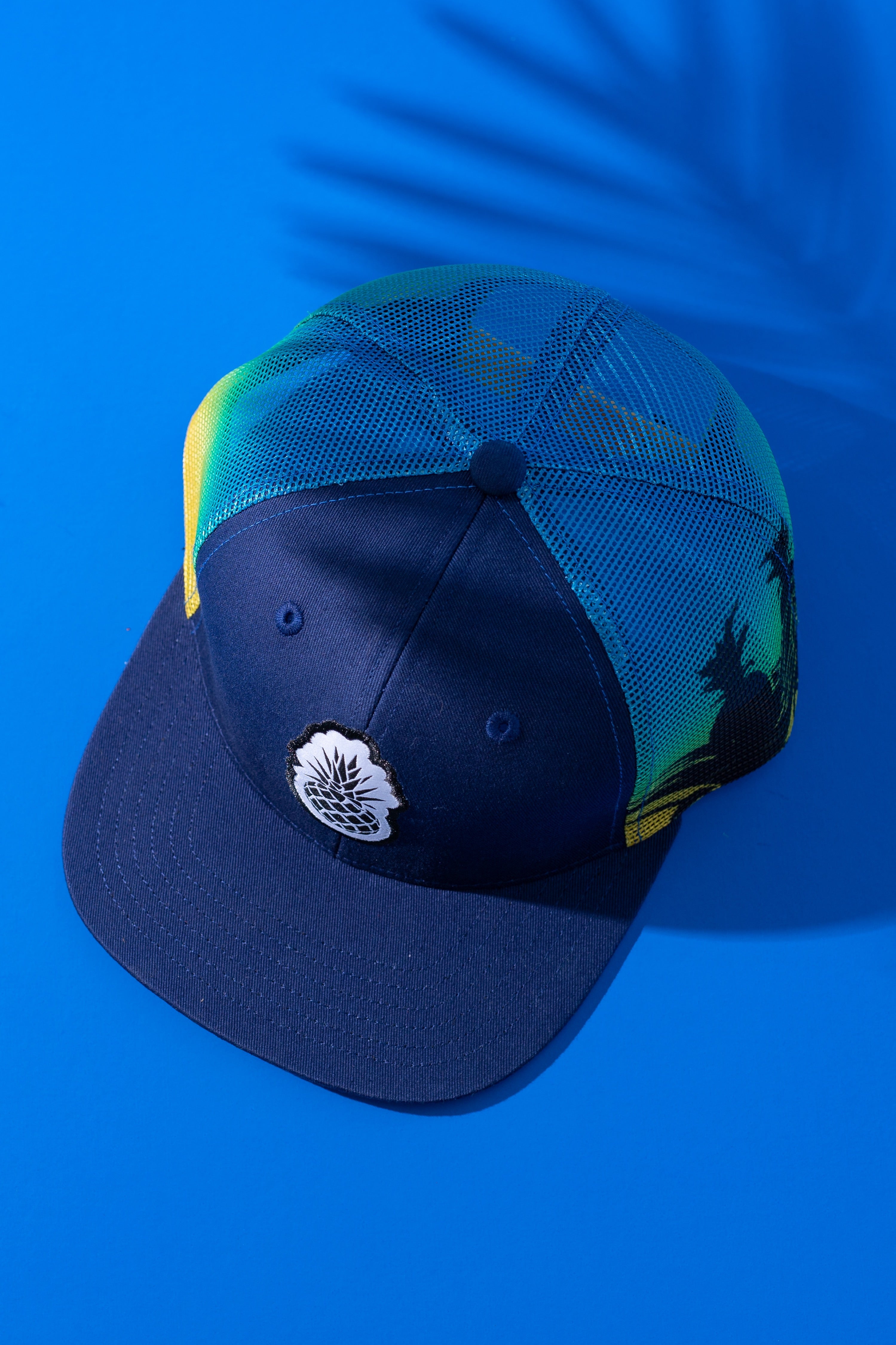 Trendy Pineapple Navy Sub Mesh Flat