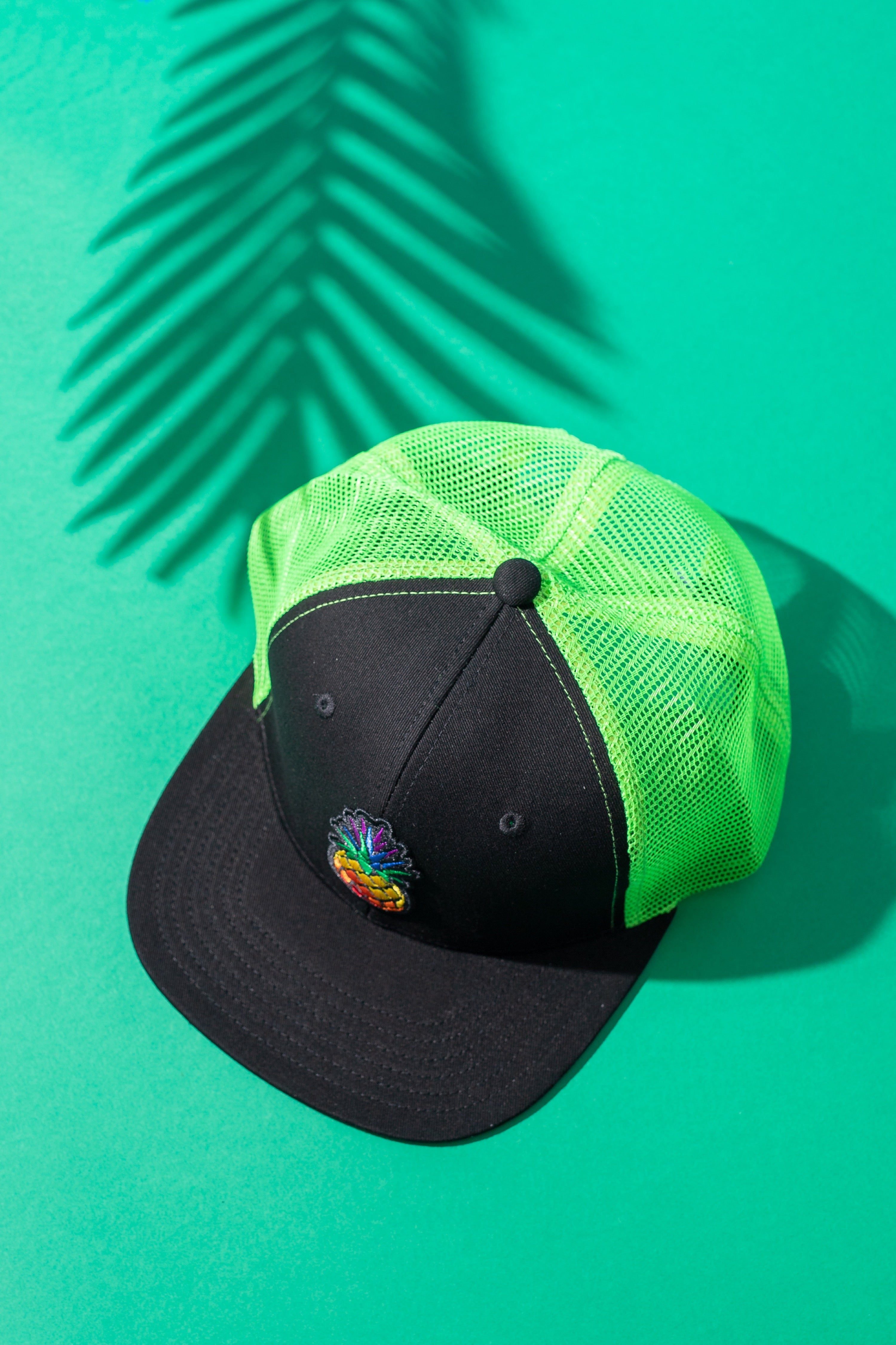 Trendy Pineapple Neon Flat Rainbow