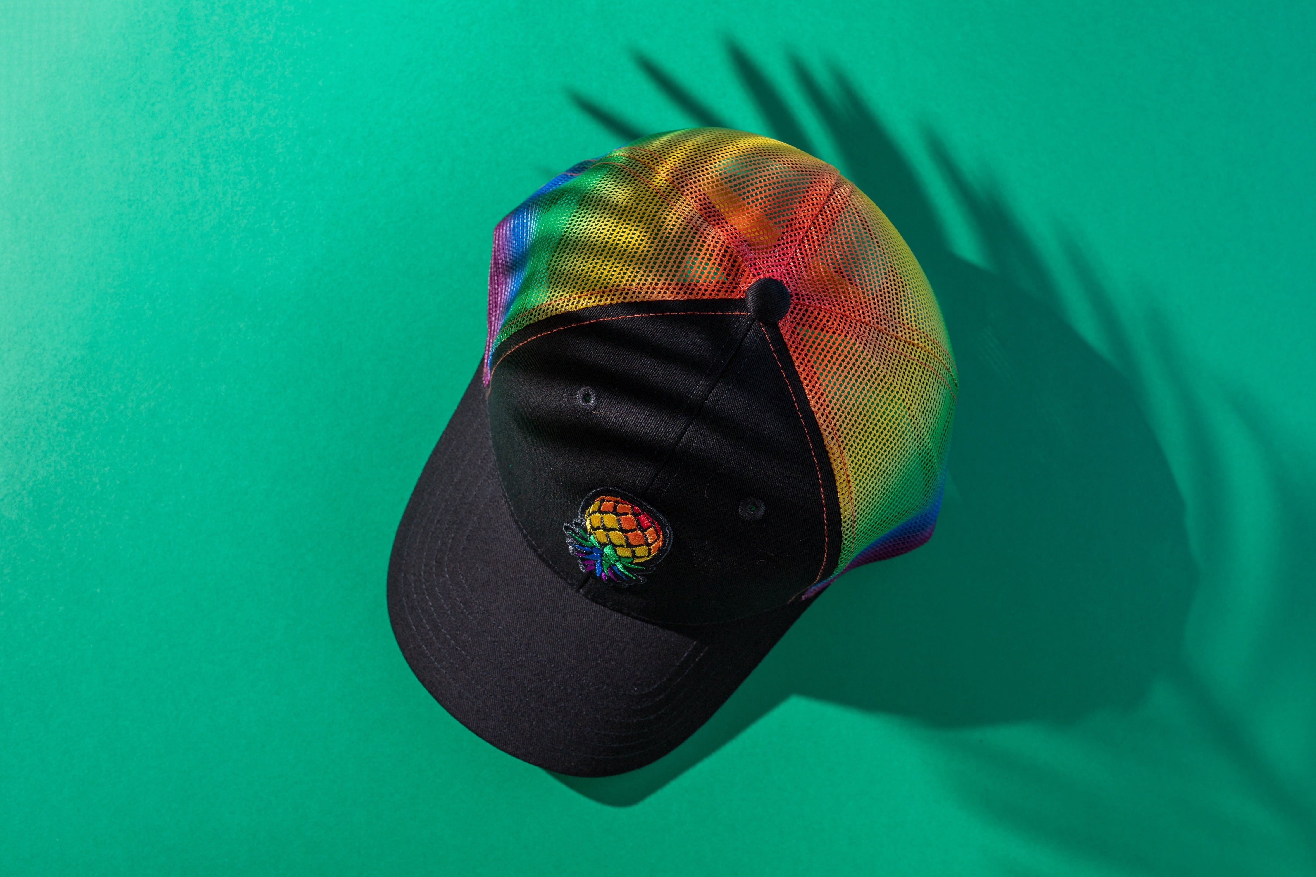 Trendy Pineapple Rainbow Mesh Upsd Curv